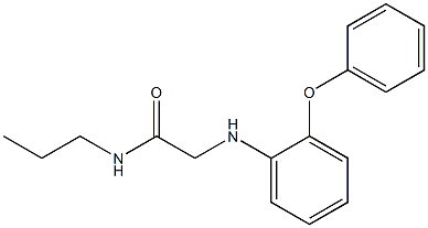 2-[(2-phenoxyphenyl)amino]-N-propylacetamide Struktur