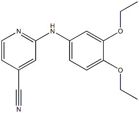 2-[(3,4-diethoxyphenyl)amino]isonicotinonitrile Struktur