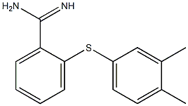 2-[(3,4-dimethylphenyl)sulfanyl]benzene-1-carboximidamide Struktur