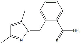 2-[(3,5-dimethyl-1H-pyrazol-1-yl)methyl]benzenecarbothioamide Struktur