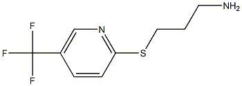 2-[(3-aminopropyl)sulfanyl]-5-(trifluoromethyl)pyridine Struktur