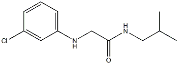 2-[(3-chlorophenyl)amino]-N-(2-methylpropyl)acetamide Struktur