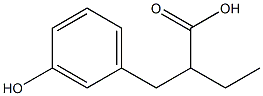 2-[(3-hydroxyphenyl)methyl]butanoic acid Struktur