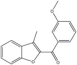 2-[(3-methoxyphenyl)carbonyl]-3-methyl-1-benzofuran Struktur