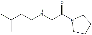 2-[(3-methylbutyl)amino]-1-(pyrrolidin-1-yl)ethan-1-one Struktur