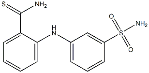 2-[(3-sulfamoylphenyl)amino]benzene-1-carbothioamide Struktur