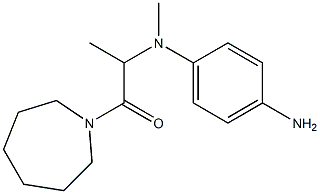 2-[(4-aminophenyl)(methyl)amino]-1-(azepan-1-yl)propan-1-one Struktur