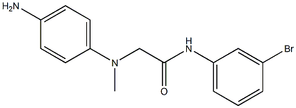 2-[(4-aminophenyl)(methyl)amino]-N-(3-bromophenyl)acetamide Struktur