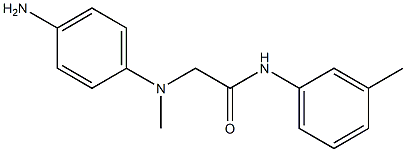 2-[(4-aminophenyl)(methyl)amino]-N-(3-methylphenyl)acetamide Struktur