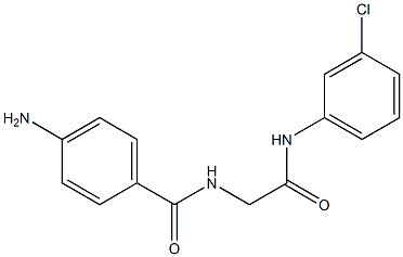 2-[(4-aminophenyl)formamido]-N-(3-chlorophenyl)acetamide Struktur