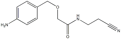 2-[(4-aminophenyl)methoxy]-N-(2-cyanoethyl)acetamide Struktur