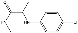 2-[(4-chlorophenyl)amino]-N-methylpropanamide Struktur