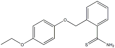 2-[(4-ethoxyphenoxy)methyl]benzenecarbothioamide Struktur