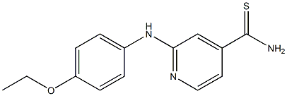 2-[(4-ethoxyphenyl)amino]pyridine-4-carbothioamide Struktur