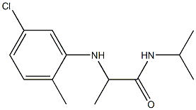 2-[(5-chloro-2-methylphenyl)amino]-N-(propan-2-yl)propanamide Struktur