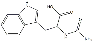 2-[(aminocarbonyl)amino]-3-(1H-indol-3-yl)propanoic acid Struktur