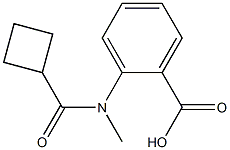 2-[(cyclobutylcarbonyl)(methyl)amino]benzoic acid Struktur