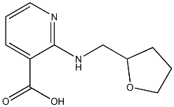 2-[(oxolan-2-ylmethyl)amino]pyridine-3-carboxylic acid Struktur