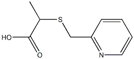 2-[(pyridin-2-ylmethyl)thio]propanoic acid Struktur