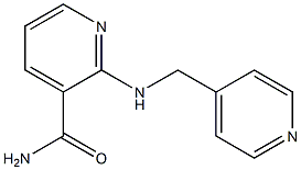 2-[(pyridin-4-ylmethyl)amino]pyridine-3-carboxamide Struktur