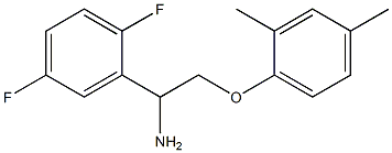 2-[1-amino-2-(2,4-dimethylphenoxy)ethyl]-1,4-difluorobenzene Struktur