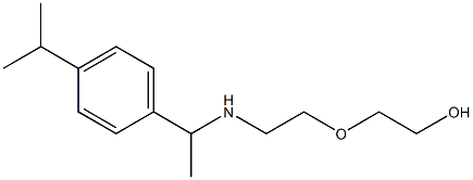 2-[2-({1-[4-(propan-2-yl)phenyl]ethyl}amino)ethoxy]ethan-1-ol Struktur