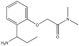 2-[2-(1-aminopropyl)phenoxy]-N,N-dimethylacetamide Struktur