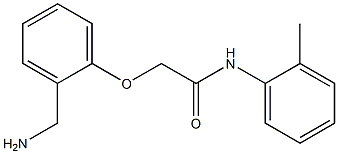 2-[2-(aminomethyl)phenoxy]-N-(2-methylphenyl)acetamide Struktur