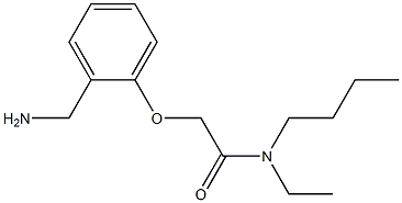 2-[2-(aminomethyl)phenoxy]-N-butyl-N-ethylacetamide Struktur