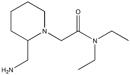 2-[2-(aminomethyl)piperidin-1-yl]-N,N-diethylacetamide Struktur