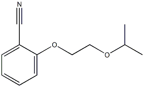 2-[2-(propan-2-yloxy)ethoxy]benzonitrile Struktur