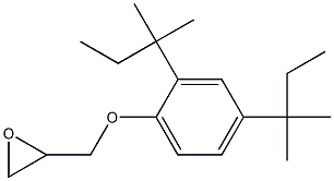 2-[2,4-bis(2-methylbutan-2-yl)phenoxymethyl]oxirane Struktur