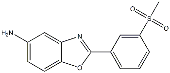 2-[3-(methylsulfonyl)phenyl]-1,3-benzoxazol-5-amine Struktur