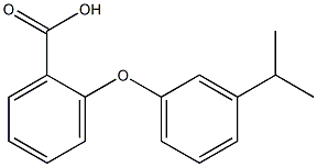 2-[3-(propan-2-yl)phenoxy]benzoic acid Struktur