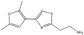 2-[4-(2,5-dimethylfuran-3-yl)-1,3-thiazol-2-yl]ethan-1-amine Struktur