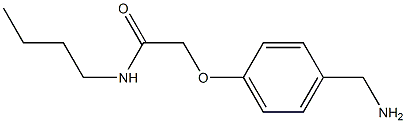 2-[4-(aminomethyl)phenoxy]-N-butylacetamide Struktur