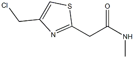 2-[4-(chloromethyl)-1,3-thiazol-2-yl]-N-methylacetamide Struktur