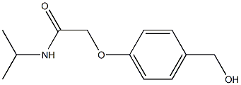 2-[4-(hydroxymethyl)phenoxy]-N-(propan-2-yl)acetamide Struktur