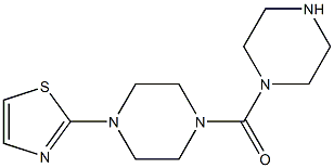 2-[4-(piperazin-1-ylcarbonyl)piperazin-1-yl]-1,3-thiazole Struktur