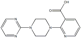 2-[4-(pyrimidin-2-yl)piperazin-1-yl]pyridine-3-carboxylic acid Struktur