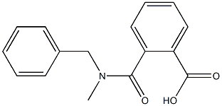 2-[benzyl(methyl)carbamoyl]benzoic acid Struktur