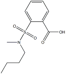 2-[butyl(methyl)sulfamoyl]benzoic acid Struktur