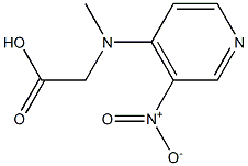 2-[methyl(3-nitropyridin-4-yl)amino]acetic acid Struktur