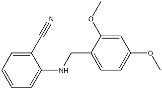 2-{[(2,4-dimethoxyphenyl)methyl]amino}benzonitrile Struktur