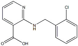 2-{[(2-chlorophenyl)methyl]amino}pyridine-3-carboxylic acid Struktur