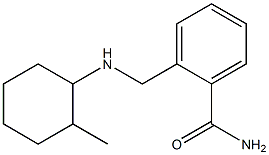 2-{[(2-methylcyclohexyl)amino]methyl}benzamide Struktur