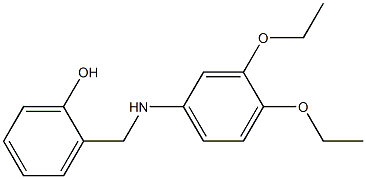 2-{[(3,4-diethoxyphenyl)amino]methyl}phenol Struktur