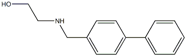 2-{[(4-phenylphenyl)methyl]amino}ethan-1-ol Struktur