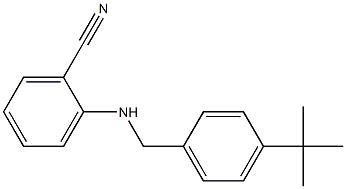 2-{[(4-tert-butylphenyl)methyl]amino}benzonitrile Struktur