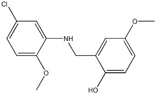 2-{[(5-chloro-2-methoxyphenyl)amino]methyl}-4-methoxyphenol Struktur